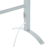 HOMCOM Handtuchheizkörper Handtuchwärmer Beheizte Handtuchhalter 6 Heizstäbe Silber 530 x 900 mm(m-6)