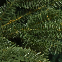 HOMCOM kunstkerstboom 1,8 m kerstboom dennenboom PVC PE metaal groen Ø 90 x 180 cm(m-9)