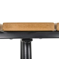 Outsunny Stół Ogrodowy - Elegancki Design, Stabilność i Regulowane Nóżki, Brązowy Ø49 x 48H cm(m-7)