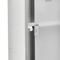 kleankin Szafka Medyczna na Leki z Zamkiem i Krzyżem Pierwszej Pomocy, Stal Nierdzewna(m-9)