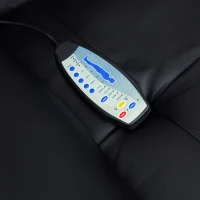 HOMCOM Massagesessel mit Wärmefunktion Fernsehsessel Elektrisch Relaxsessel TV Sessel mit Liegefunktion (Kunstleder Schwarz)(m-7)