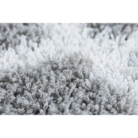 Homcom Teppich skandinavisches Muster Silber-Weiß 170 x 120 x 3,5 cm(m-3)