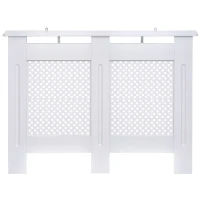 Maskownica na kaloryfer dekoracyjna osłona grzejnika 112 cm biała HOMCOM®(m-7)