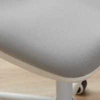 Vinsetto Krzesło biurowe krzesło do pracy z funkcją kołysania z regulacją wysokości siateczka szare(m-8)