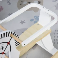 HOMCOM hobbelpaard voor kinderen baby schommeldier paard voor 36-72 maanden bruin(m-9)