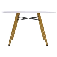 HOMCOM® ŁAWA STOLIK KAWOWY NOCNY OKRĄGŁY drewno + metal(m-5)