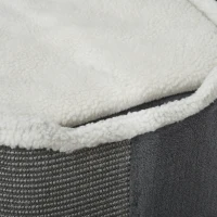 PawHut Drapak do ostrzenia pazurów dla kota beczka dla kota 3 poziomy meble dla zwierząt kolor szary + biały(m-8)