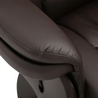 HOMCOM® Relaxsessel Fernsehsessel Einzelsofa 135 °Neigung 79x81x107cm Braun(m-10)