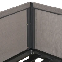 3-częściowy zestaw ogrodowy aluminium komplet wypoczynkowy ze stolikiem poduszkami szary(m-8)