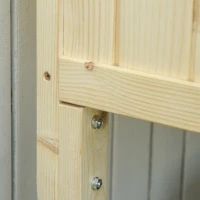 Outsunny Skrzynka na Rośliny Ogrodowe z Drewna Sosnowego dla Ogrodu Tarasu Balkonu na Zewnątrz 115 x 56 x 76 cm Naturalny(m-7)