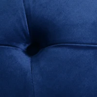 HOMCOM® zitbank zitkist bedbank schoenbank 2-in-1 verhoogde poten fluweel donkerblauw 117 x 46,5 x 45 cm | Aosom.nl(m-8)