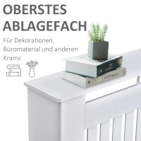 Maskownica na kaloryfer osłona grzejnika biała 172 x 19 x 81 cm HOMCOM®(m-5)