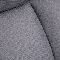 Vinsetto Ergonomische bureaustoel comfortabel kantoorstoel groot formaat, zwart(m-8)