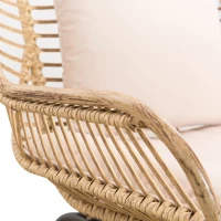 Zestaw mebli ogrodowych do siedzenia na zewnątrz ze stolikiem kawowym Rattan Beżowy Outsunny®(m-10)