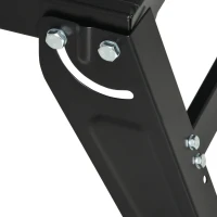 Stół roboczy HOMCOM blat roboczy stół do pracy chowany i składany blat udźwig 100 kg stół roboczy blat roboczy stół o regulowanej wysokości metal bambus naturalne drewno + czarny + czerwony 68 x 60 x 21-78 cm(m-8)