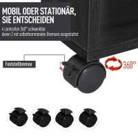 Mobilna szafa ubraniowa Garderoba Szafa Regał do sypialni czarny(m-6)