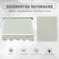 Outsunny MARKIZA ROLETA PRZECIWSŁONECZNA 122 X 70 cm beżowa(m-4)