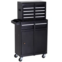 Wózek warsztatowy DURHAND skrzynka narzędziowa z 5 szufladami kółka 360° metalowy 52,5 x 28 x 104,5 cm(m-1)