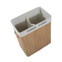 HOMCOM KOSZ NA BIELIZNĘ I PRANIE BAMBUSOWY 100L(m-4)