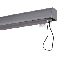 Outsunny Rolgordijn met handslinger raamrolgordijn wand-/ dakmontage UV50 + aluminium grijs 1,4 x 2 m(m-9)