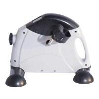 HOMCOM® mini bike fietstrainer fitnessapparaat hometrainer fitnessbike indoor sport bicycle exercise fitness LED-scherm (grijs / mini bike)(m-6)