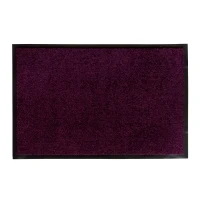 Homcom Fußmatte waschbar Gummiumrandung Lila 180 x 120 x 0,5 cm(m-1)