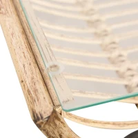 Zestaw mebli ogrodowych do siedzenia na zewnątrz ze stolikiem kawowym Rattan Beżowy Outsunny®(m-9)