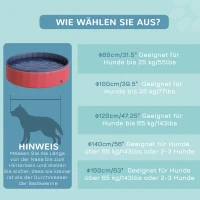 PawHut Hondenzwembad peuterbad hondenbadje zwembad hondenverzorging(m-9)