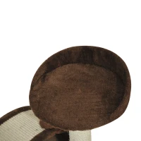 PawHut Katzenbaum Katzen Spielbaum mit braunem Plüsch 36 cm x 36 cm x 44 cm(m-7)