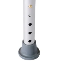 HOMCOM Duschstuhl Badehocker Badestuhl Duschhocker Duschsitz Badhilfe höhenverstellbar (Duschhocker/rund)(m-7)