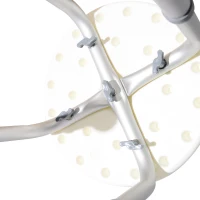 HOMCOM Duschstuhl Badehocker Badestuhl Duschhocker Duschsitz Badhilfe höhenverstellbar (Duschhocker/rund)(m-8)