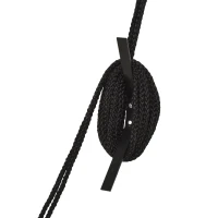 HOMCOM Kajak Lift Decken Lift Fahrrad-Bike Lift Aufbewahrungssystem für Kanus bis 50 kg Deckenhalterung Mehrzweck Stahl PP Schwarz 12,3 x 16 cm(m-10)