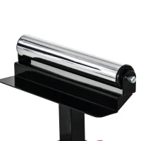 DURHAND Untergestell für Kappsägen Arbeitstisch für Kapp- und Gehrungssägen zusammenklappbarer bis 150 kg belastbar einstellbare Höhe Stahl Schwarz+Rot Seitenverlängerung 129-213 x 64 x 89-102 cm(m-9)