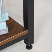 Biurko komputerowe L-kształtne biurko narożne MDF+stal 150x150x76cm HOMCOM®(m-9)