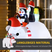 Opblaasbare pinguïns op ijsbeer, decoratie(m-5)