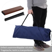 Outsunny campingtafel met houtnerf, klaptafel, picknicktafel, aluminium legering, donkerbruin, 70 x 70 x 70 cm houtnerf klaptafel picknicktafel aluminium legering donkerbruin | Aosom.nl(m-5)