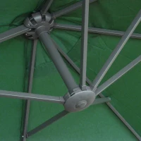 Parasol ze stojakiem parasol ogrodowy podwójny 460x270cm ciemnozielony(m-6)