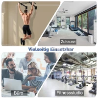 Drążek do podciągania Drążek do montażu na ścianie Poziomy drążek z uchwytami na worek bokserski Stal(m-6)