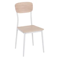 HOMCOM® 3-CZĘŚCIOWY ZESTAW DO JADALNI DREWNIANY STÓŁ + 2 KRZESŁA(m-4)