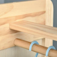 HOMCOM Standspiegel Natur 40 cm x 44,5 cm x 170 cm(m-8)