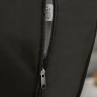 HOMCOM® Relaxsessel Ruhesessel Relaxstuhl Fernsehsessel Sessel modern Balkon verstellbares Fußteil Auflage Holz Schwarz 66,5 x 81 x 100cm(m-7)