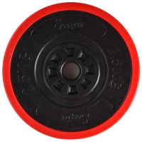 HOMCOM zestaw hantli 20 kg 2 w 1 hantle i sztanga regulowane podnoszenie ciężarów do fitnessu domowego mięśnie czerwony + czarny 21,5 x 21,5 x 3,8 cm(m-9)