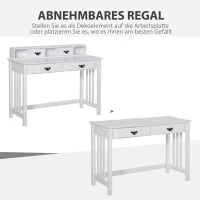 Biurko z wyjmowaną półką pojemna konstrukcja do domowego biura(m-4)