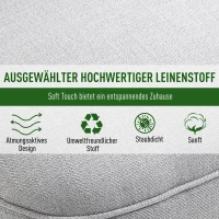 HOMCOM Relax Chair z poduszką oparcia Krzesło TV Podniesione stopy(m-5)