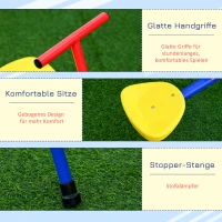 Outsunny Kinderen tuinwip 360° draaibare wip carrouselwip metaal meerkleurig(m-6)