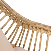 Zestaw mebli ogrodowych do siedzenia na zewnątrz ze stolikiem kawowym Rattan Beżowy Outsunny®(m-11)