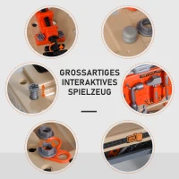 Stół warsztatowy dla dzieci blat warsztatowy z akcesoriami odgrywanie ról od 3 lat(m-5)