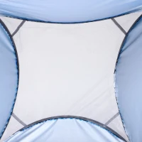 Namiot toaleta prysznic przebieralnia pop-up na kemping wewnętrzna kieszeń poliester niebieski Outsunny(m-6)