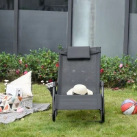 Fotel bujany Outsunny czarny 150 cm x 62 cm x 88 cm(m-4)