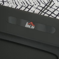 HOMCOM Elektrisches Laufband mit LED-Display Faltbares Fitnessgerät 1-12 Km/h Stahl Schwarz 138 x 67 x 111 cm(m-8)